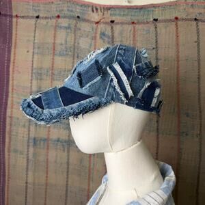 Upcycled handmade carhartt patchwork denim hat
